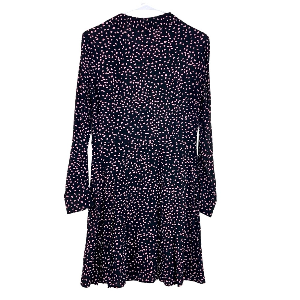 &Other Stories Button Front Black Long Sleeve Mini Dress - Picture 5 of 5